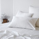 Fresh Cotton Percale European Pillowcase - White