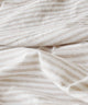 Cotton Jersey Flat Sheet - Biscuit Stripe
