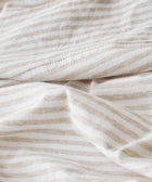 Cotton Jersey Fitted Sheet - Biscuit Stripe