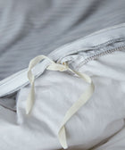 Cotton Jersey Duvet Cover - Grey Stripe