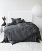 Cotton Jersey Fitted Sheet - Onyx