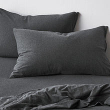 Cotton Jersey Pillowcase Pair - Onyx