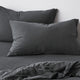Cotton Jersey Pillowcase Pair - Onyx