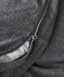 Cotton Jersey Duvet Cover - Onyx