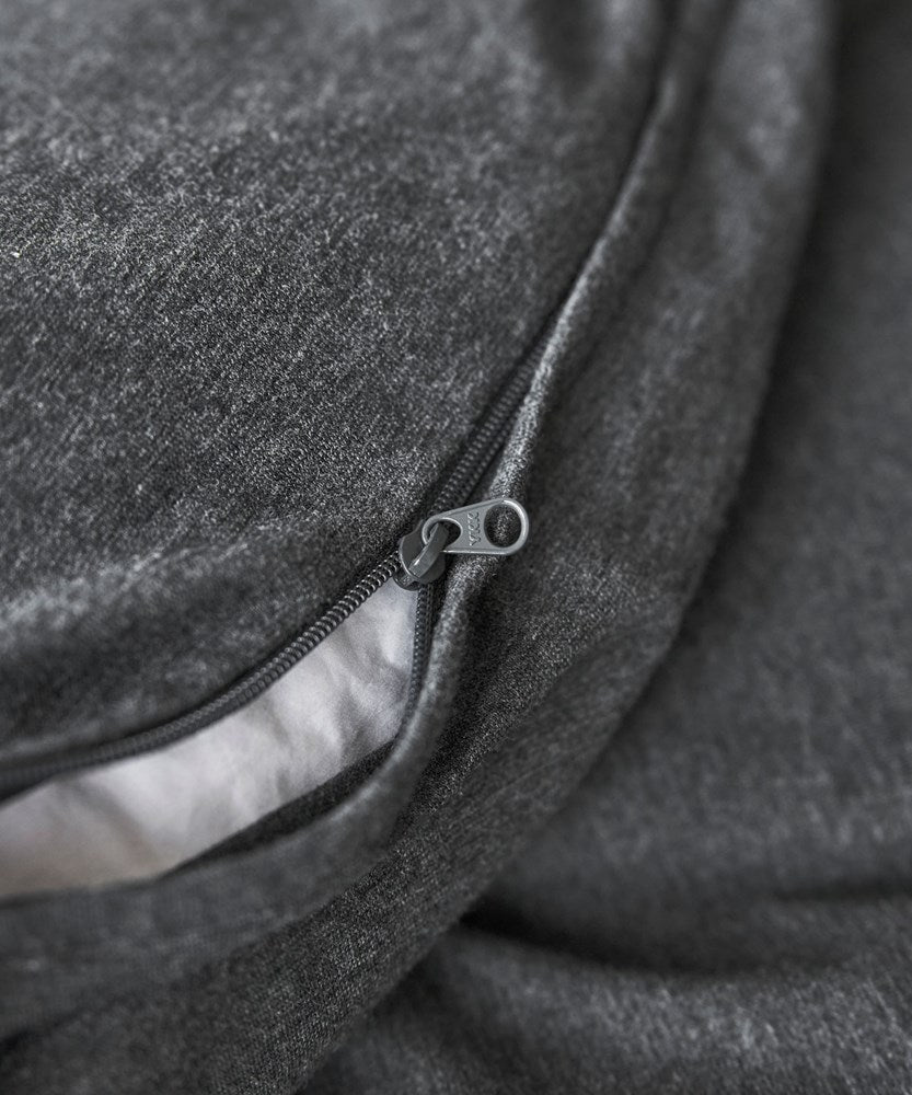 Cotton Jersey Duvet Cover - Onyx