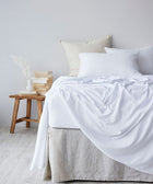 Cotton Jersey Fitted Sheet - White