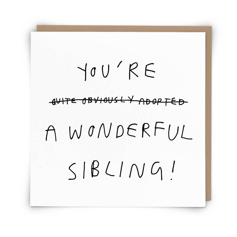 Adopted Greetings Card *