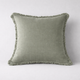 MM Linen Laundered Linen Pillow Cover Set Range - Olive