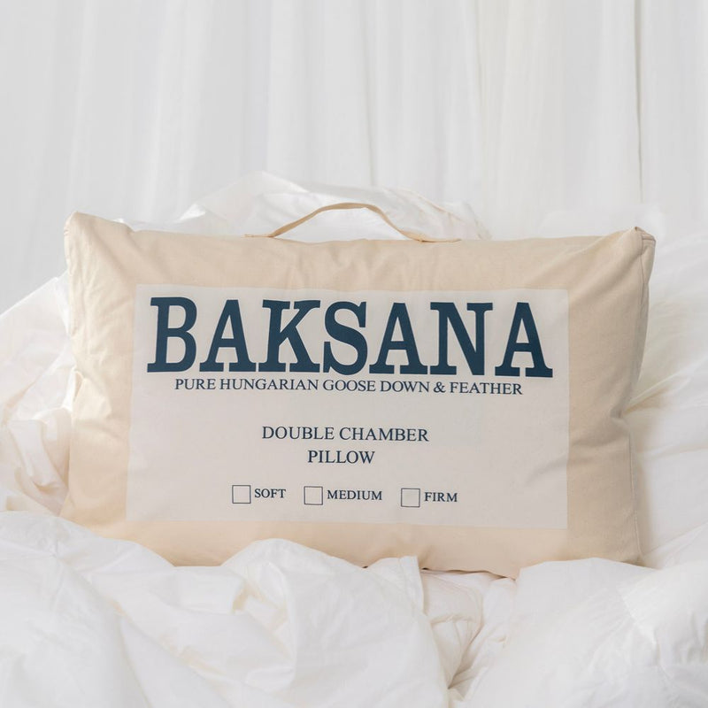 Double Chamber Hungarian Goose Down & Feather Pillow