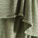 Portuguese Nasa Cotton Waffle Blanket - Sage