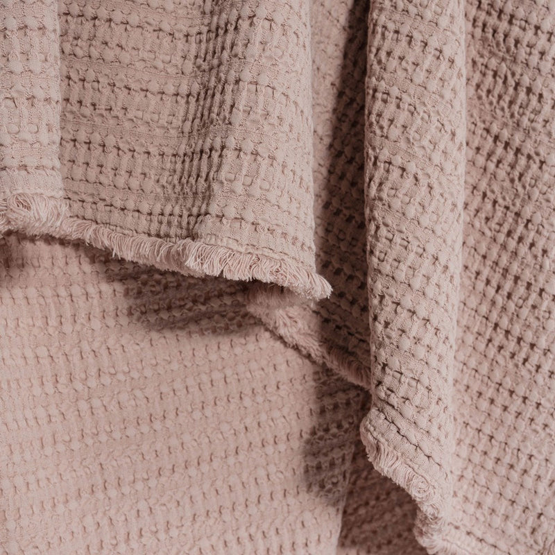 Portuguese Nasa Cotton Waffle Throw - Cameo
