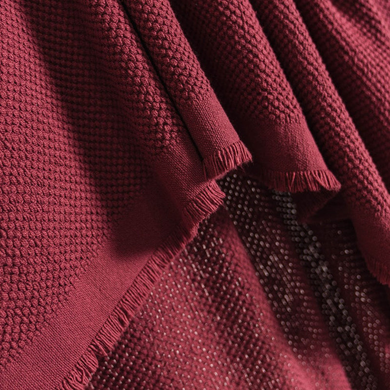 Portuguese Cute Cotton Throw - Sherry