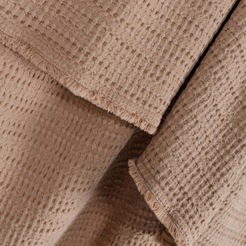 Portuguese Nasa Cotton Waffle Throw - Toast