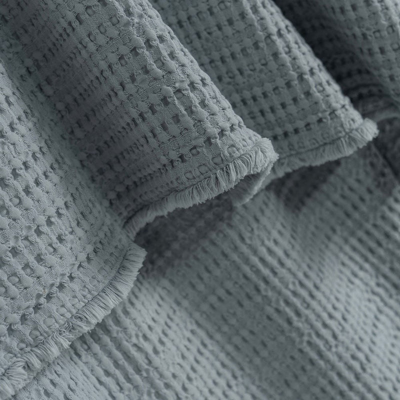 Portuguese Nasa Cotton Waffle Throw - Sky
