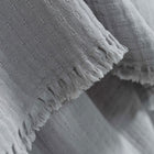 Portuguese Signo Cotton Gauze Throw - Silver