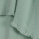 Portuguese Signo Cotton Gauze Throw - Seafoam