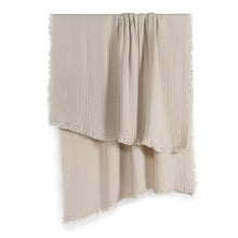 Portuguese Signo Cotton Gauze Throw - Natural