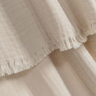 Portuguese Signo Cotton Gauze Throw - Natural