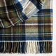 Tartan NZ Wool Throw - Muted Blue