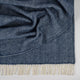 Fishbone NZ Wool Throw - Navy