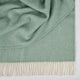 Fishbone NZ Wool Throw - Seagreen