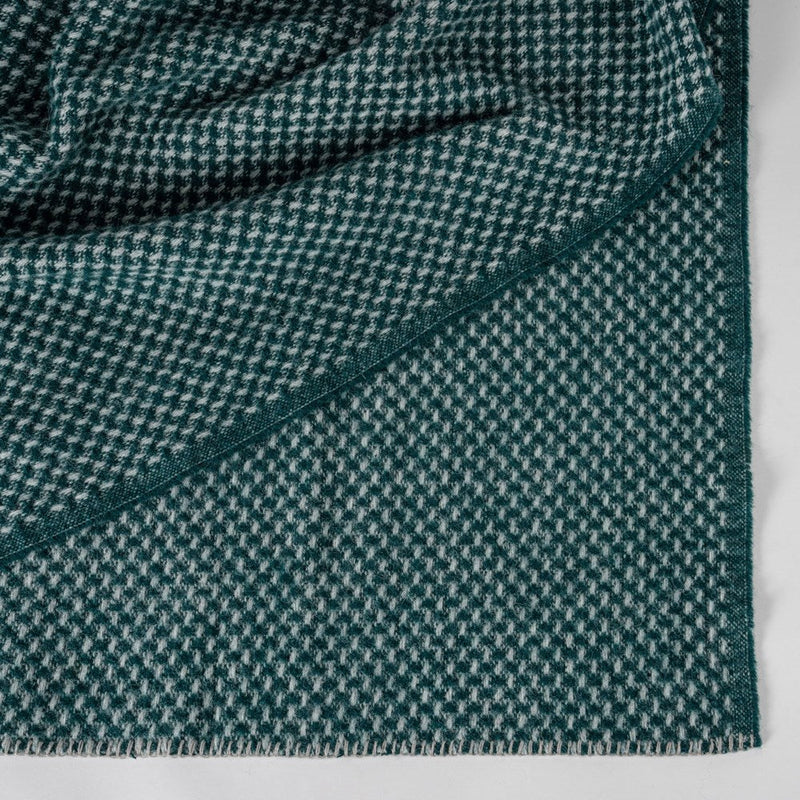 Twill NZ Wool Throw - Grey Emerald