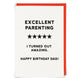 Five Star Dad Greeting Card