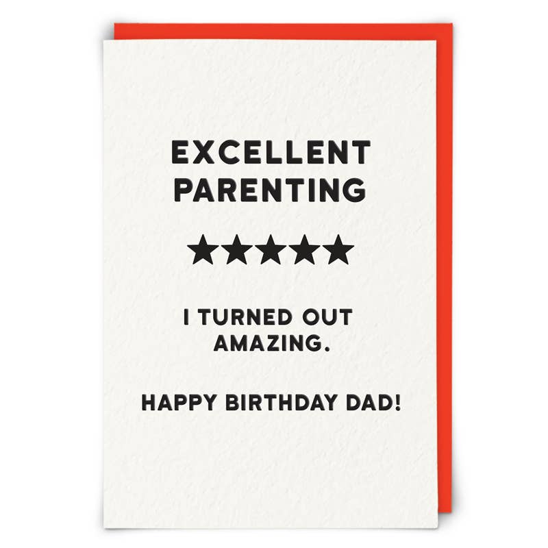 Five Star Dad Greeting Card