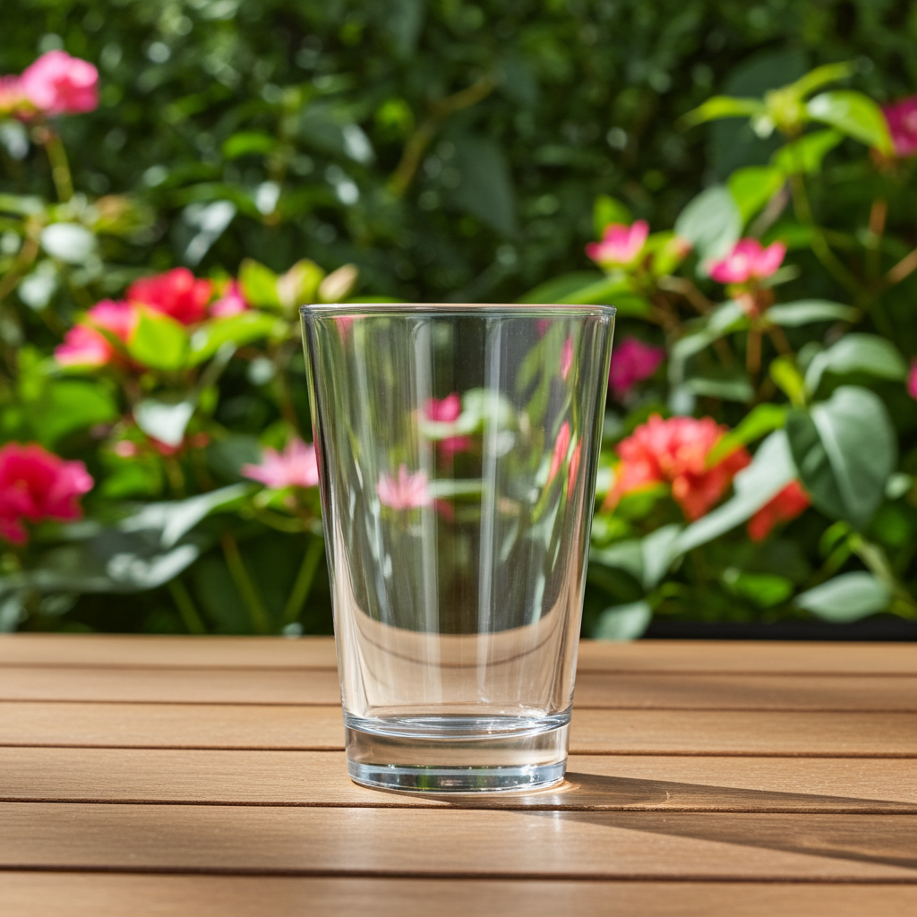 Frankly Cotton Clear Glass Tumbler 414ml
