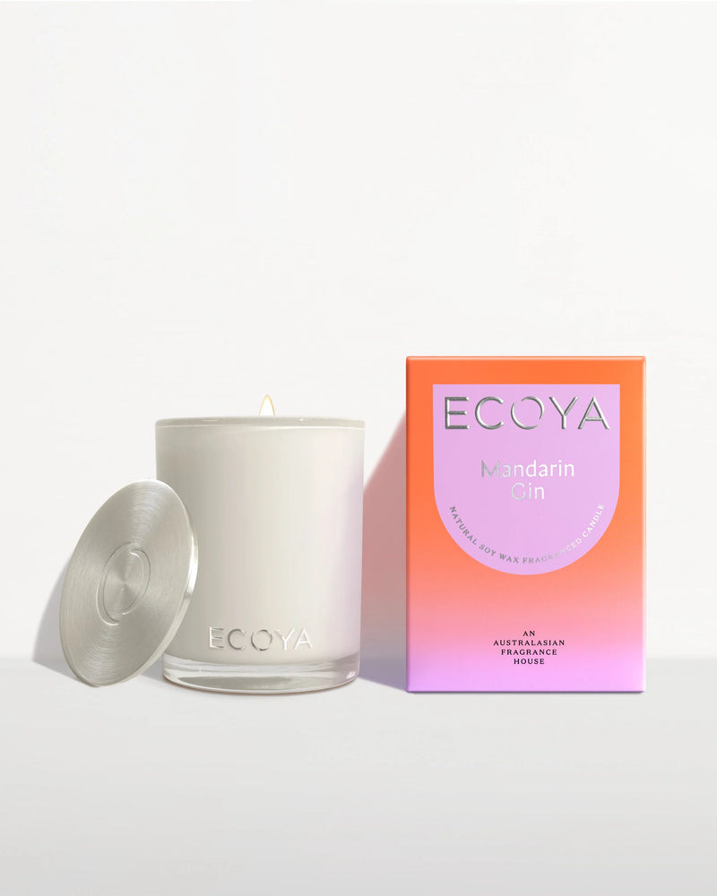 Ecoya Madison Jar Candle Mandarin Gin Candle 400G