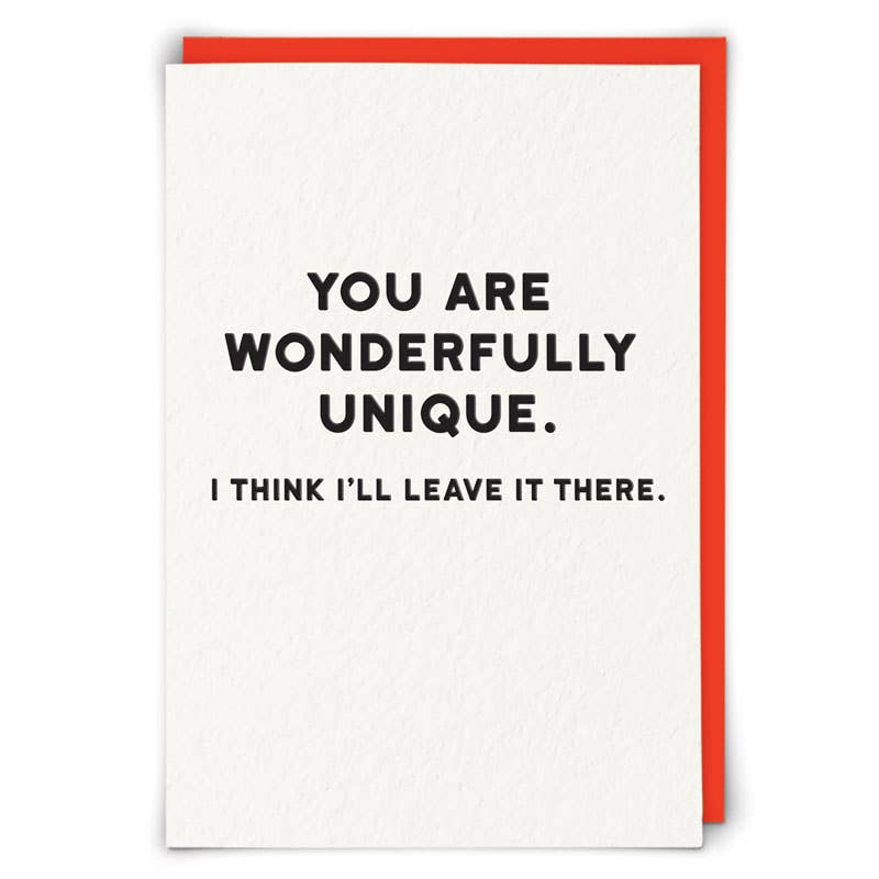 Wonderfully Unique Greetings Card