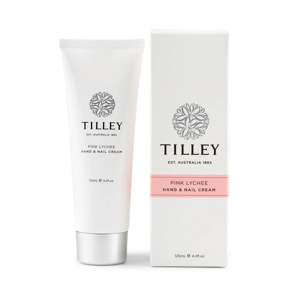 Tilley Pink Lychee Hand & Nail Cream 125mL
