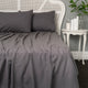 Baksana Flannel Sheet Set - Charcoal - Single