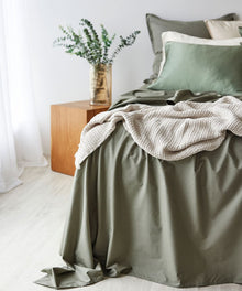 Fresh Cotton Percale European Pillowcase - Cedar