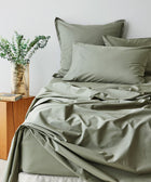 Fresh Cotton Percale Pillowcase - Cedar