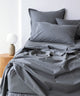 Fresh Cotton Percale Pillowcase - Steel