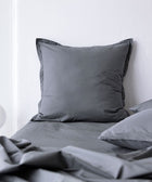 Fresh Cotton Percale European Pillowcase - Steel