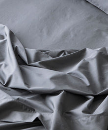Fresh Cotton Percale European Pillowcase - Steel