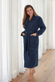 Baksana 50/50 Waffle Kimono Robe - Cotton - Unisex