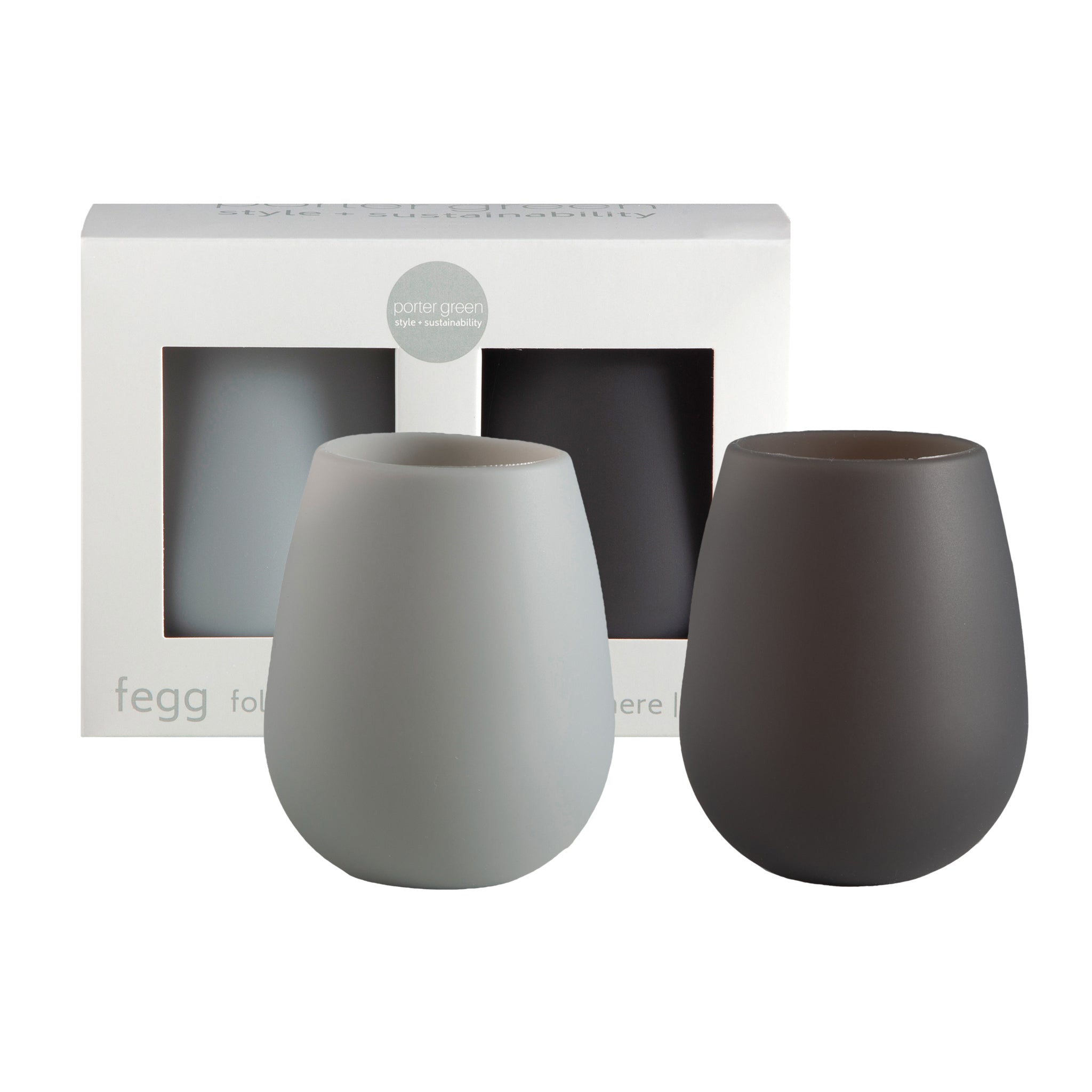 Porter Green Smoke + Storm Fegg Silicone Unbreakable Glasses