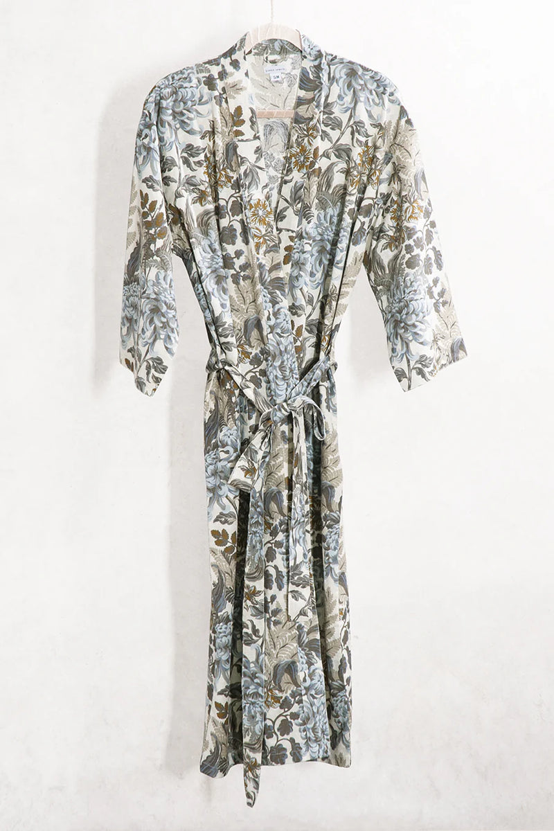 Bianca Lorenne giardino natural housecoat - Soft Cotton Linen Blend