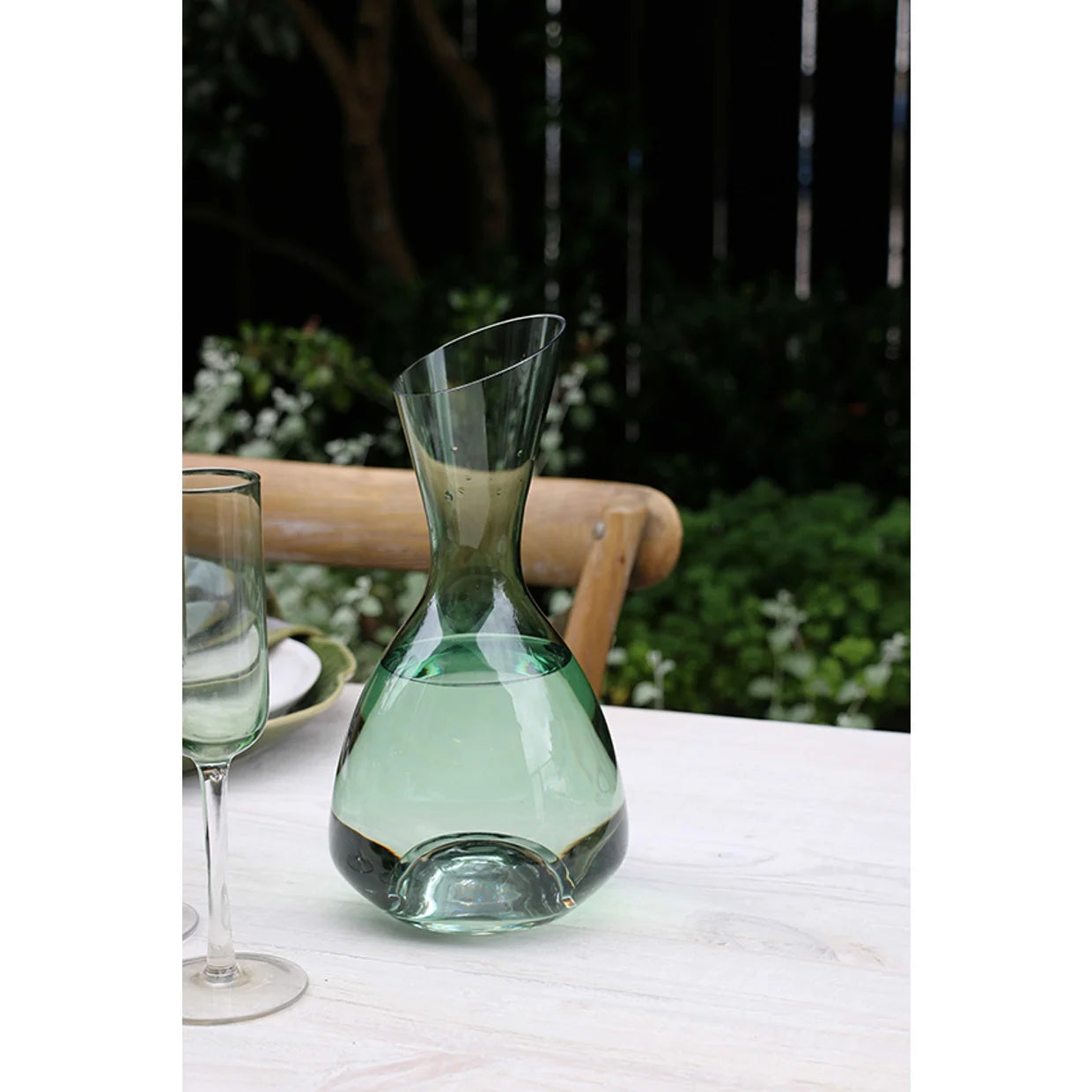 Fino Verde  Handblown Wine Decanter - 23cm