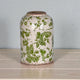 Frankly Cotton Florals Verde Ceramic Churn Moss Green - Small