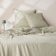 Soft Washed Cotton European Pillowcase - Sage