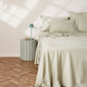 Soft Washed Cotton Sheet Set - Sage