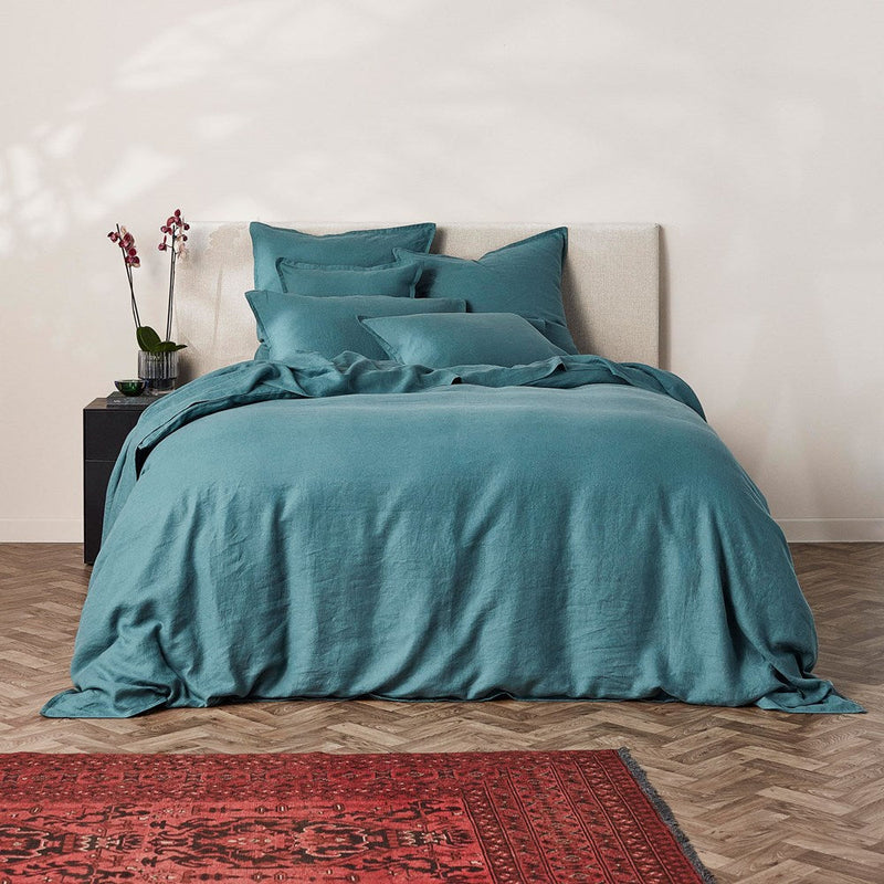 Pure Linen Duvet Cover Set - Mineral