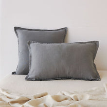 Pure Linen Cushion Cover - Charcoal