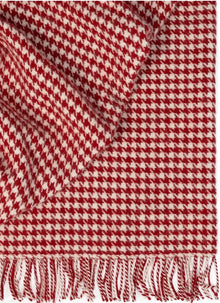 Weave Classic Houndstooth Design -  Huxter Rouge