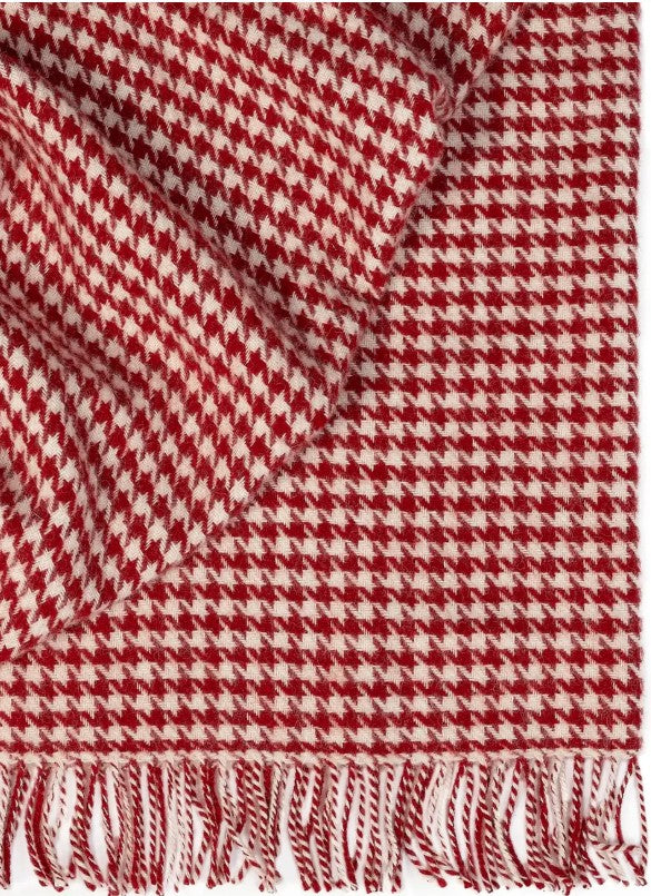Weave Classic Houndstooth Design -  Huxter Rouge