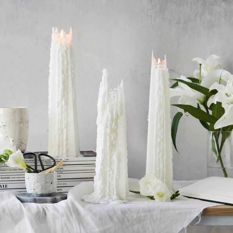 Pinot Blanc Icicle Candle (White)
